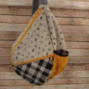 Kavu Off-White/Black/White/Yellow/Green Backpack Unisex